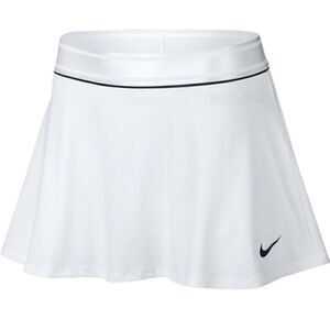 Nike Court Dry Tennis Skirt White/black Woman’s Size L